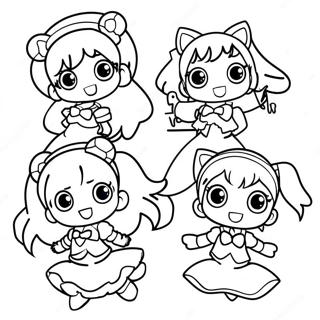 Glitter Force Coloring Pages