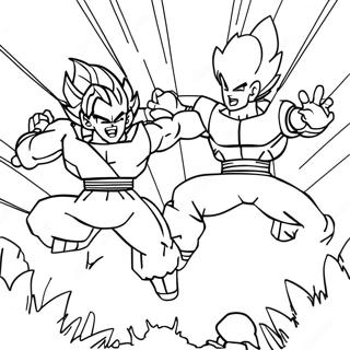 Goku Vs Frieza Coloring Pages