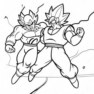 Goku Vs Frieza Epic Battle Coloring Page 59373-47634