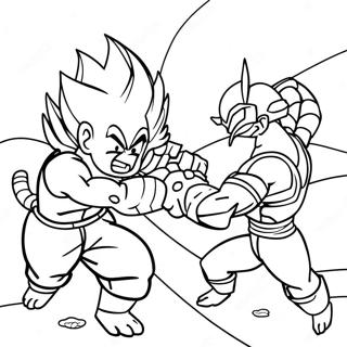 Goku Vs Frieza Epic Battle Coloring Page 59373-47636