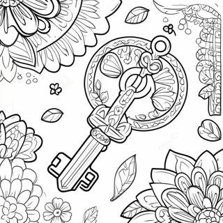 Key Coloring Pages