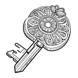 Key Coloring Page 59393-47651