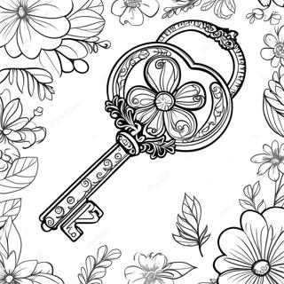 Vintage Key Coloring Page 59394-47657