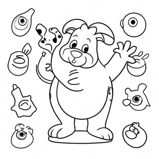 Fun Bingo Dauber Animals Coloring Page 59404-47662