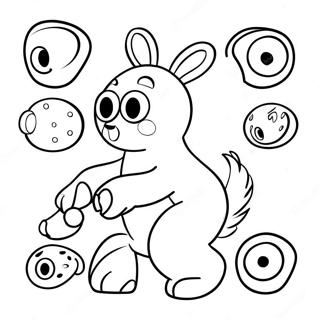 Fun Bingo Dauber Animals Coloring Page 59404-47663