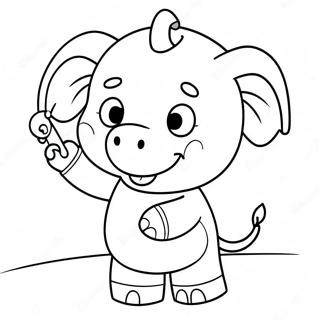 Emily Elephant Peppa Pig Coloring Pages