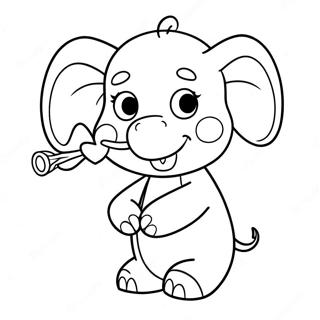 Emily Elephant Peppa Pig Coloring Page 59423-47671