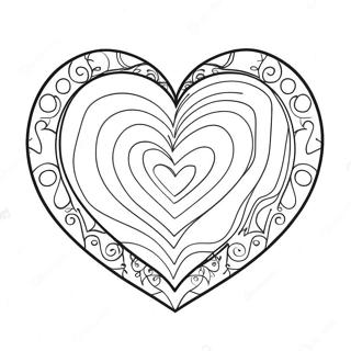 Hard Love Heart Coloring Page 59433-47678