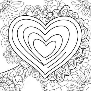 Hard Love Heart Coloring Page 59433-47679