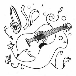 Christmas Music Coloring Pages