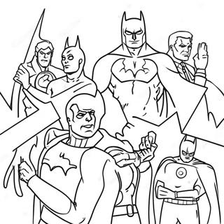 Batman Villains Coloring Page 59453-47698