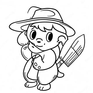 Banban Character Adventure Coloring Page 59474-47720