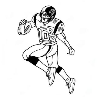 Dynamic Deandre Hopkins Catching A Football Coloring Page 59484-47725