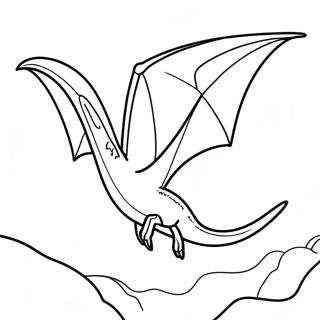 Flying Pteranodon Coloring Page 59494-47738