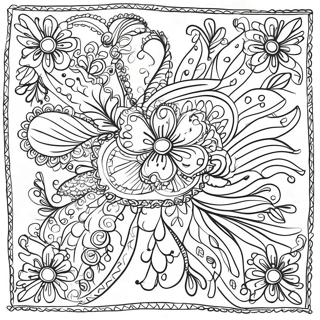 Colorful Bandana Patterns Coloring Page 59503-47734