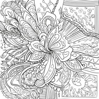 Colorful Bandana Patterns Coloring Page 59503-47735