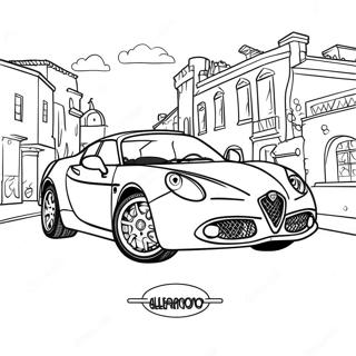 Alfa Romeo Sports Car Coloring Page 59514-47750