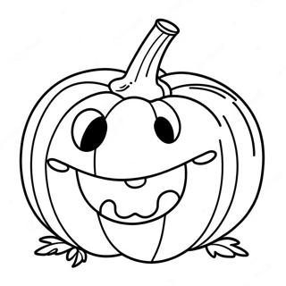 Cute Halloween Pumpkin Coloring Page 59523-47760