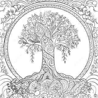 Tree Of Life Adult Coloring Pages