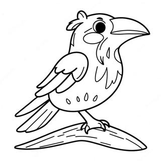 Raven Fortnite Coloring Pages