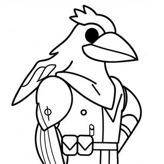 Raven Fortnite Coloring Page 59543-47771