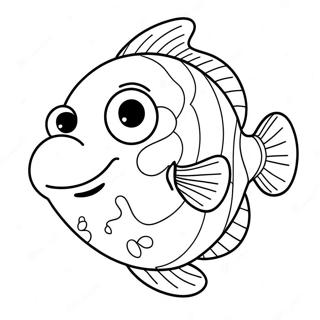 Happy Pout Pout Fish Coloring Page 59554-47783