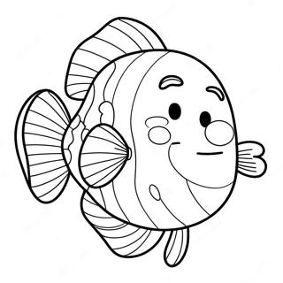 Happy Pout Pout Fish Coloring Page 59554-47784