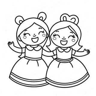 Sisters Lol Doll Coloring Pages