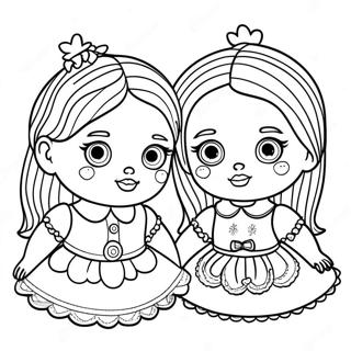 Sisters Lol Doll Coloring Page 59573-47798