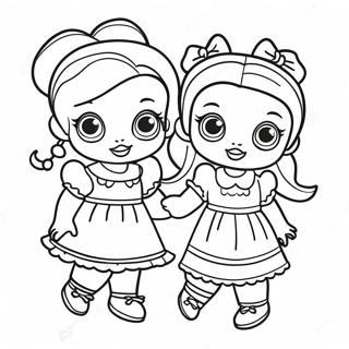 Sisters Lol Doll Coloring Page 59573-47799