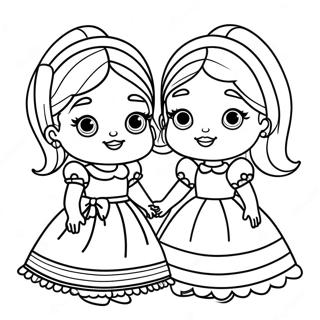 Sisters Lol Doll Coloring Page 59573-47800