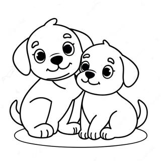 Puppy Love Coloring Page 59583-47803