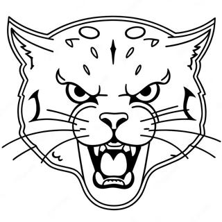 K State Wildcat Logo Coloring Page 59593-47808