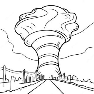 Vibrant Tornado Coloring Page 59604-47829