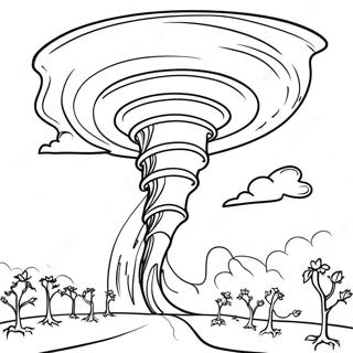 Vibrant Tornado Coloring Page 59604-47832