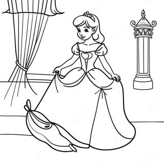 Enchanting Cinderella Coloring Page 59614-47825