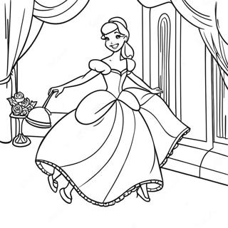 Enchanting Cinderella Coloring Page 59614-47827