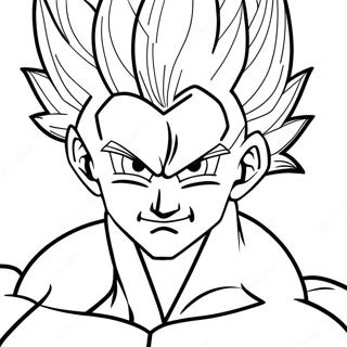 Super Saiyan Gohan Coloring Page 59624-47837