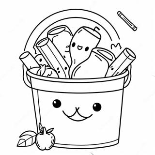 Happy Bucket Filler Coloring Page 59634-47845