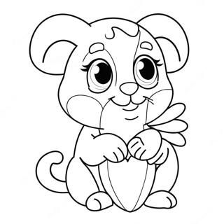 Cute Valentine Animals Coloring Page 59664-47867