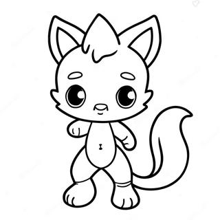 Creepy Tails Doll In Shadows Coloring Page 59684-47885