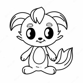 Creepy Tails Doll In Shadows Coloring Page 59684-47887