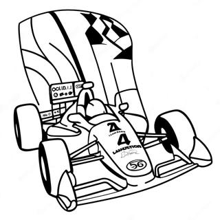 Kyle Larson Racing Car Coloring Page 59743-47926