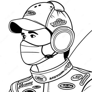 Kyle Larson In Victory Lane Coloring Page 59744-47929