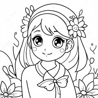 Aesthetic Anime Coloring Pages