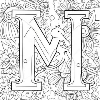 Letter N Coloring Page 5976-4880