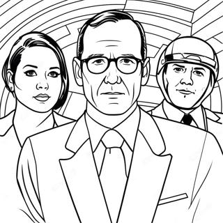 Coulson And Agents Team Coloring Page 59804-47979