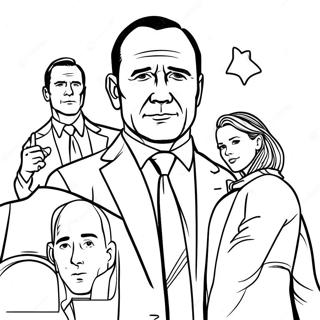 Coulson And Agents Team Coloring Page 59804-47980