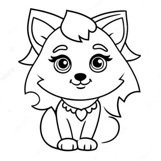 Wolf Pretty Girl Gacha Life Coloring Page 59813-47986