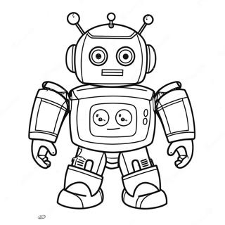 Pj Robot Coloring Page 59823-47995